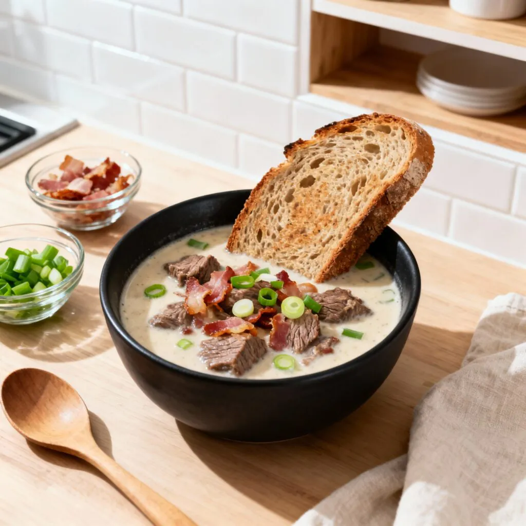 Käse Fleisch Suppe – Herzhaftes Comfort Food Rezept