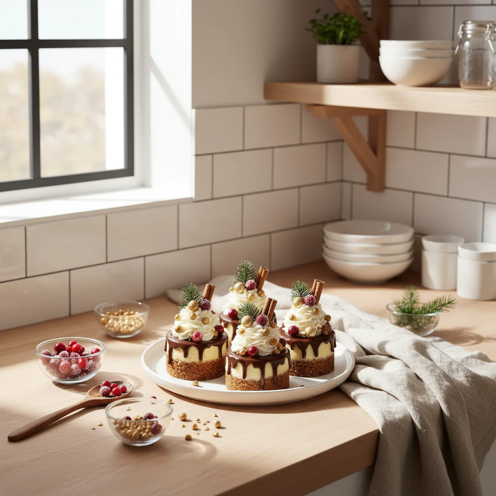 Weihnachts Drip Cakes – Mini Kuchen mit Schokolade rezepte