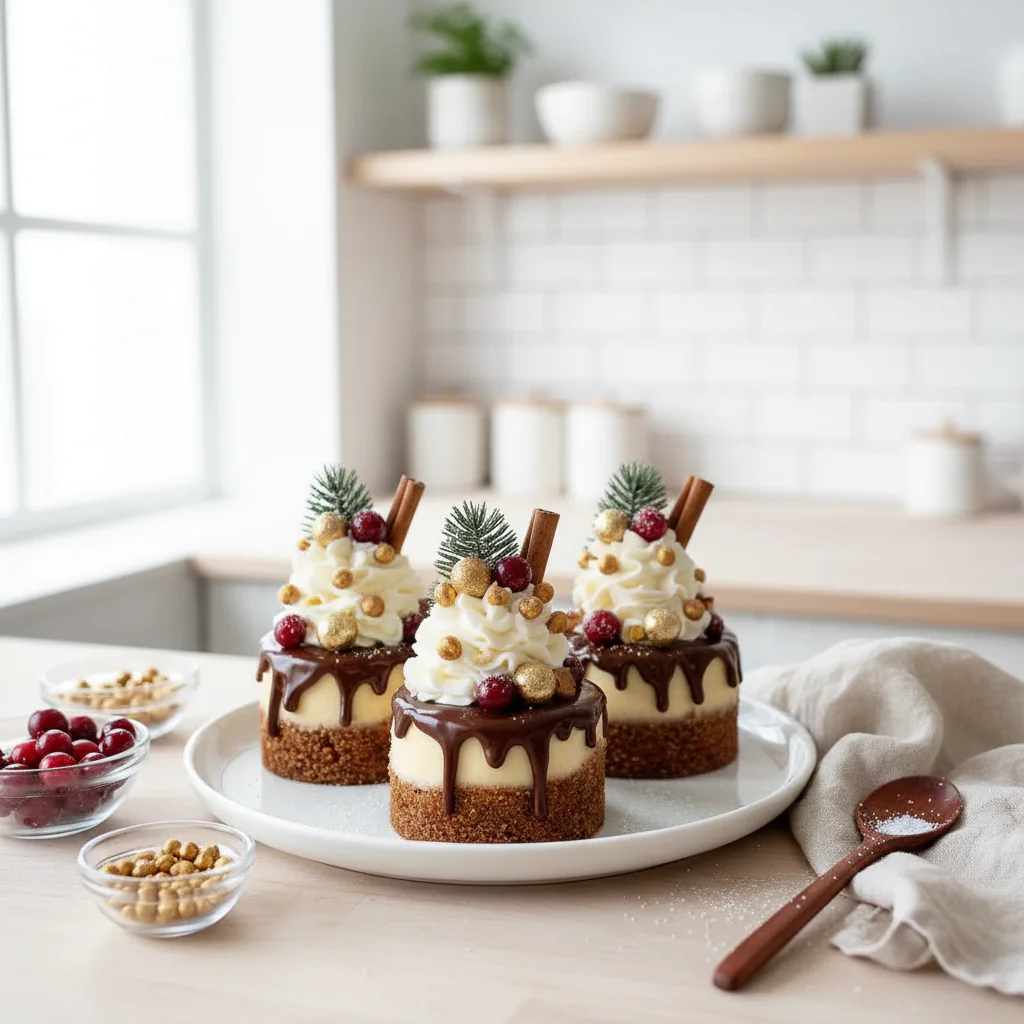 Weihnachts Drip Cakes – Mini Kuchen mit Schokolade rezepte