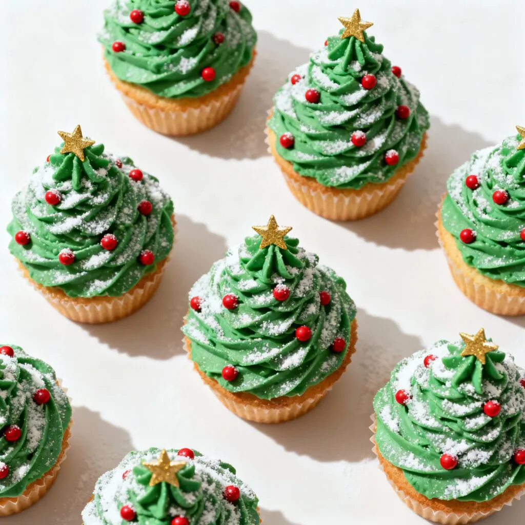 Weihnachtsbaum Cupcakes – Festliche Deko-Idee in 45 Minuten