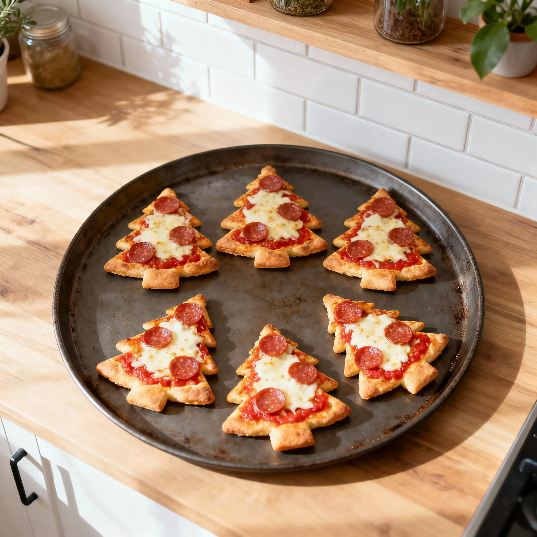 Weihnachtsbaum Pizza Rezept – Einfache Kinderpizza festlich & lecker