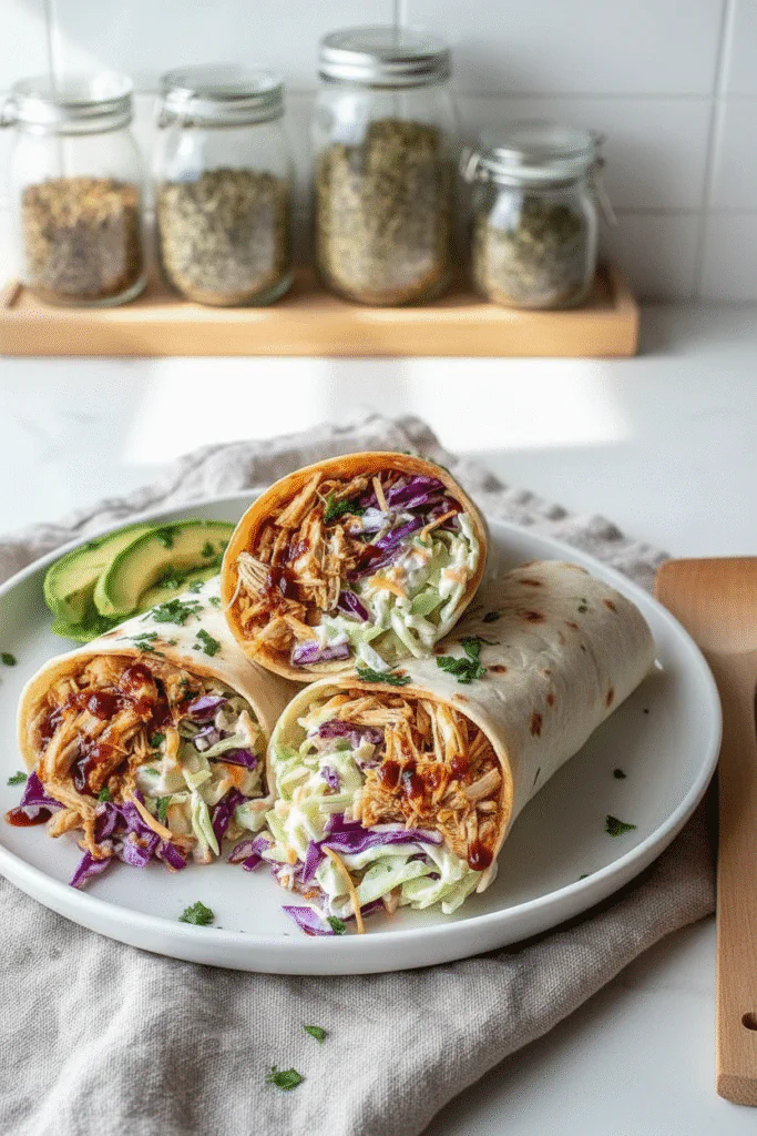 BBQ Hähnchen Wraps Rezept Einfach – Schnelles Mittagessen in 15 Min rezept