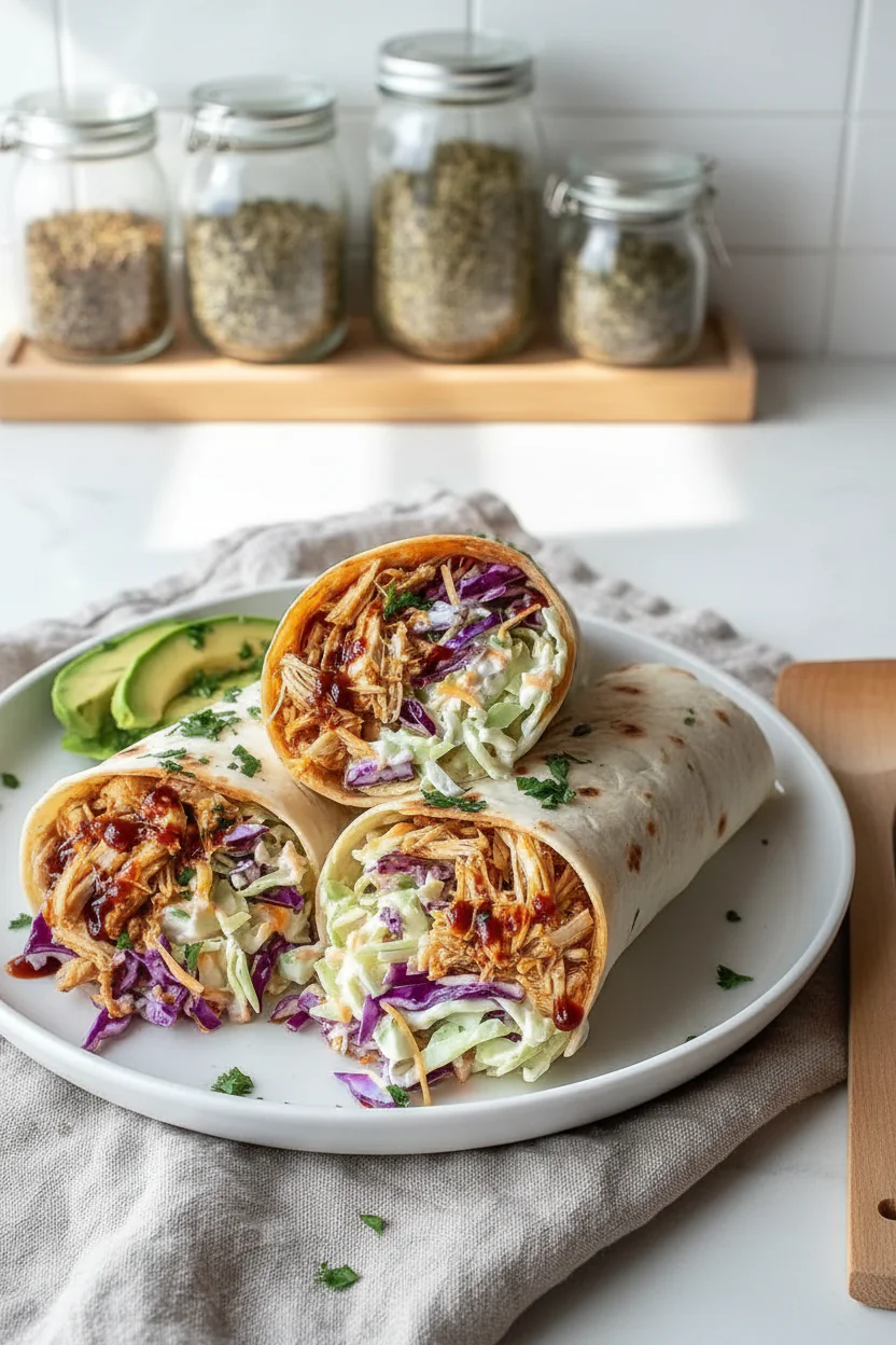 BBQ Hähnchen Wraps Rezept Einfach – Schnelles Mittagessen in 15 Min rezept