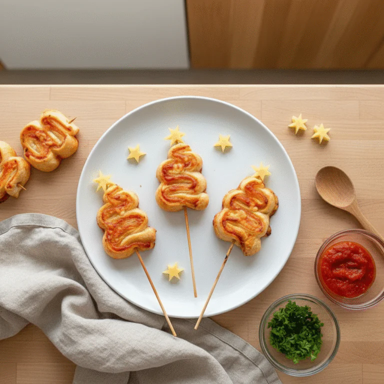 Blätterteig Tannenbaum Rezept – Einfache Weihnachtsleckerei in 30 Minuten rezept