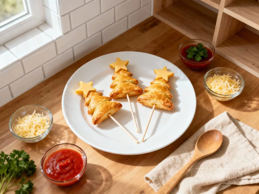 Blätterteig Tannenbaum Rezept – Einfache Weihnachtsleckerei in 30 Minuten rezept