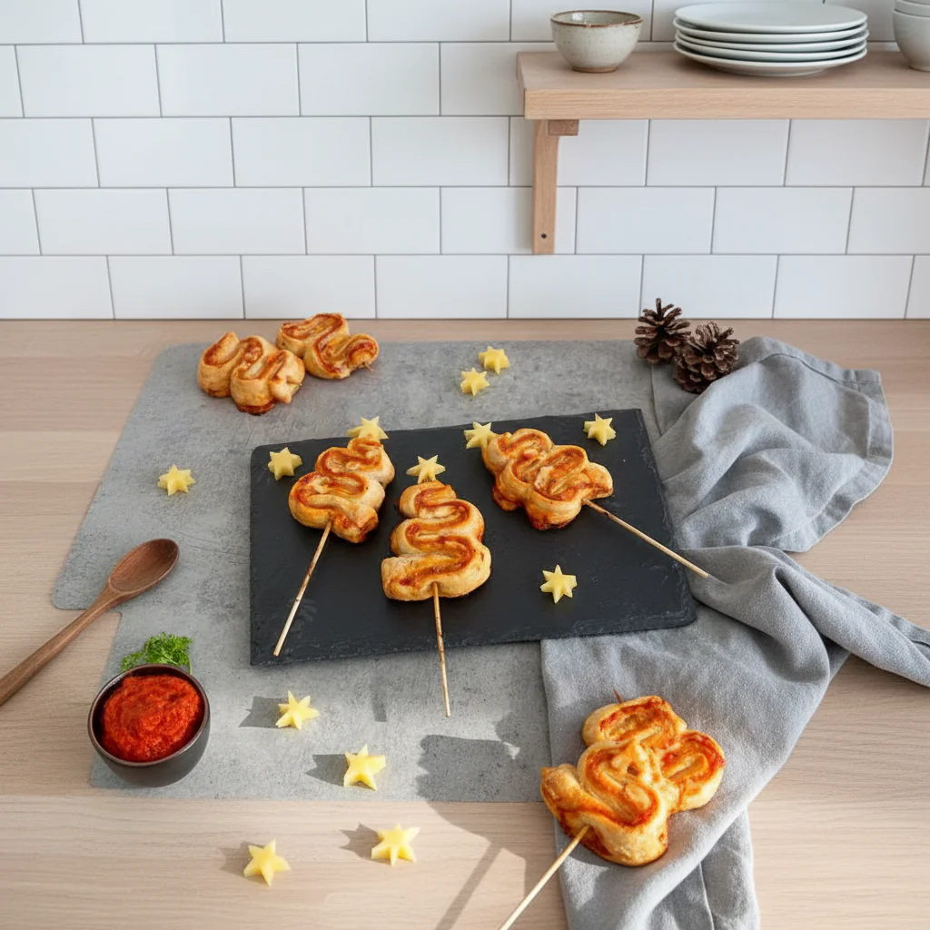 Blätterteig Tannenbaum Rezept – Einfache Weihnachtsleckerei in 30 Minuten rezept