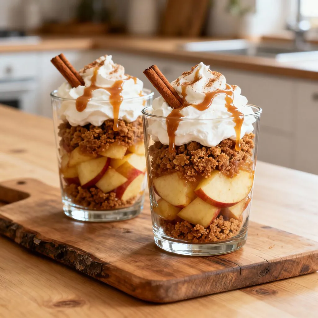 Bratapfel Karamell Trifle Rezept | Weihnachtliches Schichtdessert Einfach & Lecker