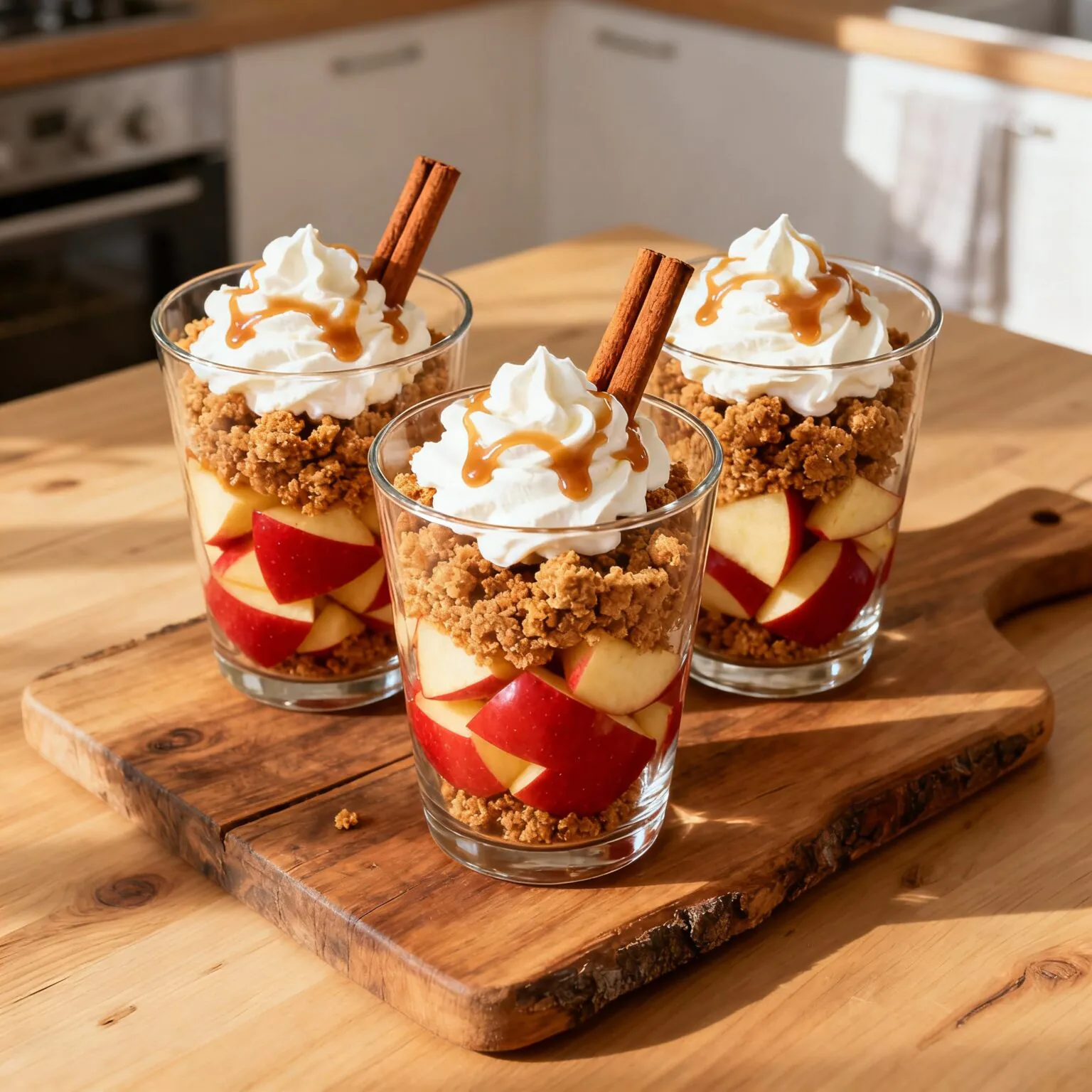 Bratapfel Karamell Trifle Rezept | Weihnachtliches Schichtdessert Einfach & Lecker