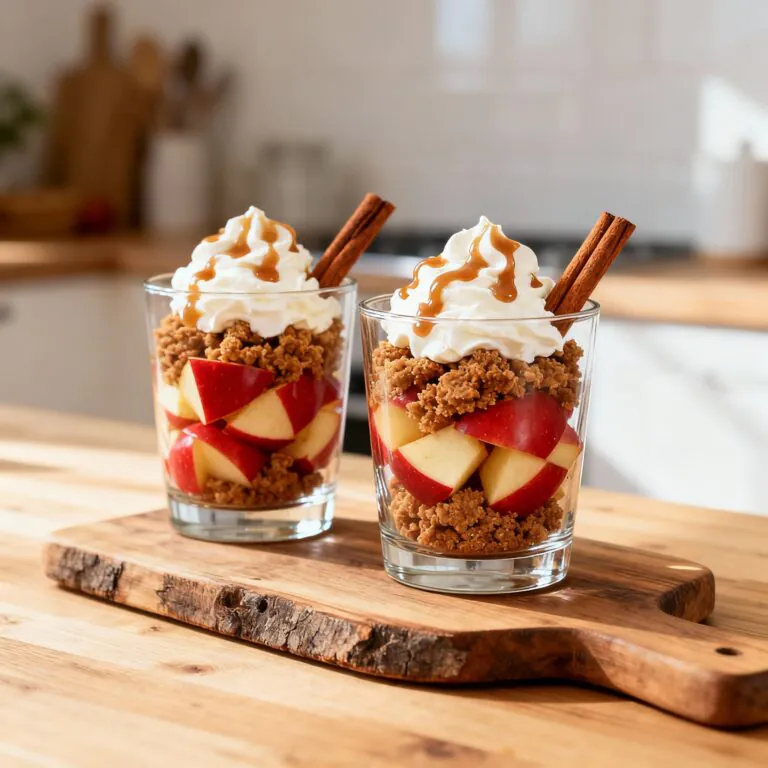 Bratapfel Karamell Trifle Rezept | Weihnachtliches Schichtdessert Einfach & Lecker