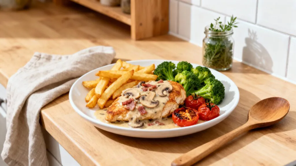 Cremige Pute Holzfäller Art Rezept – Einfach & Lecker mit Käse überbacken