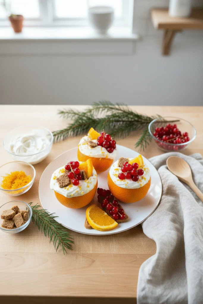 Gefüllte Orangen Rezept – Einfaches Dessert mit Quarkcreme