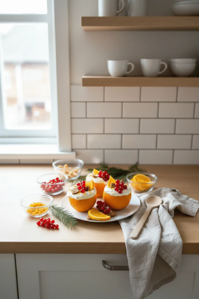 Gefüllte Orangen Rezept – Einfaches Dessert mit Quarkcreme