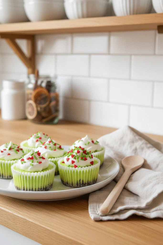 Grinch Mini Cheesecakes Rezept – Festliches Weihnachtsdessert Einfach & Schnell