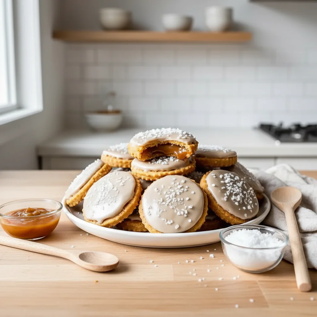 Karamell Ritz Cracker Kekse – Süß-Salzige Weihnachtsplätzchen in 30 Minuten