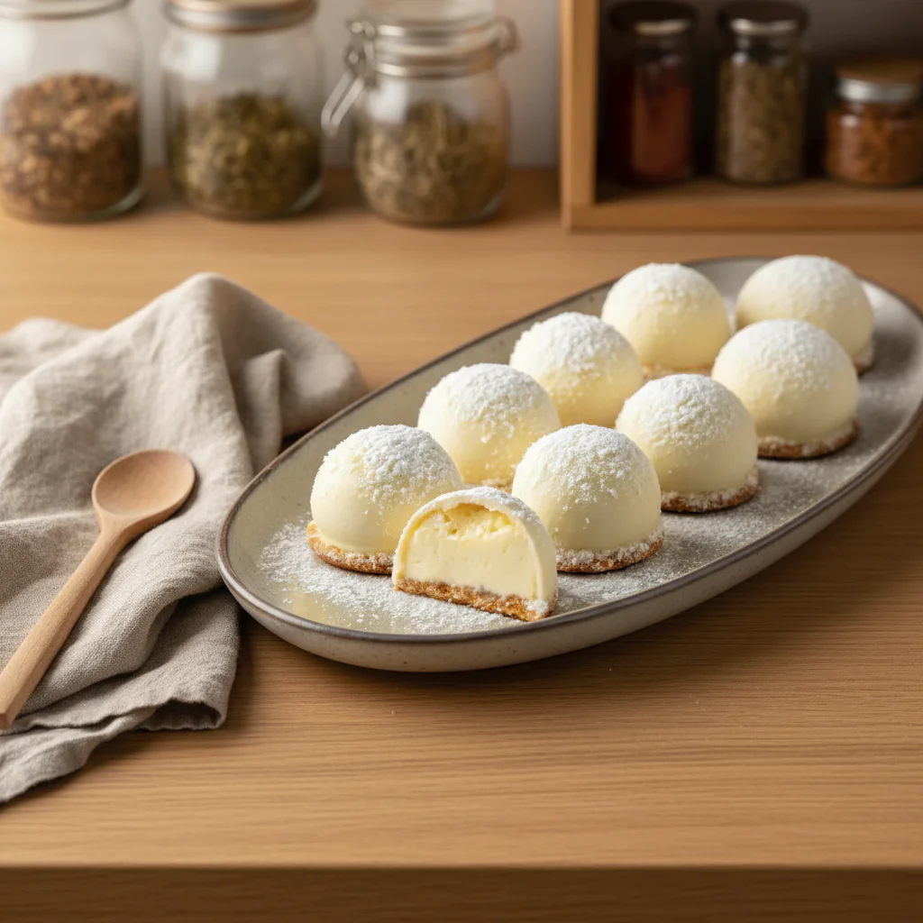 Käsekuchen Kugeln Rezept Einfach – No-Bake Snack in 45 Min rezept