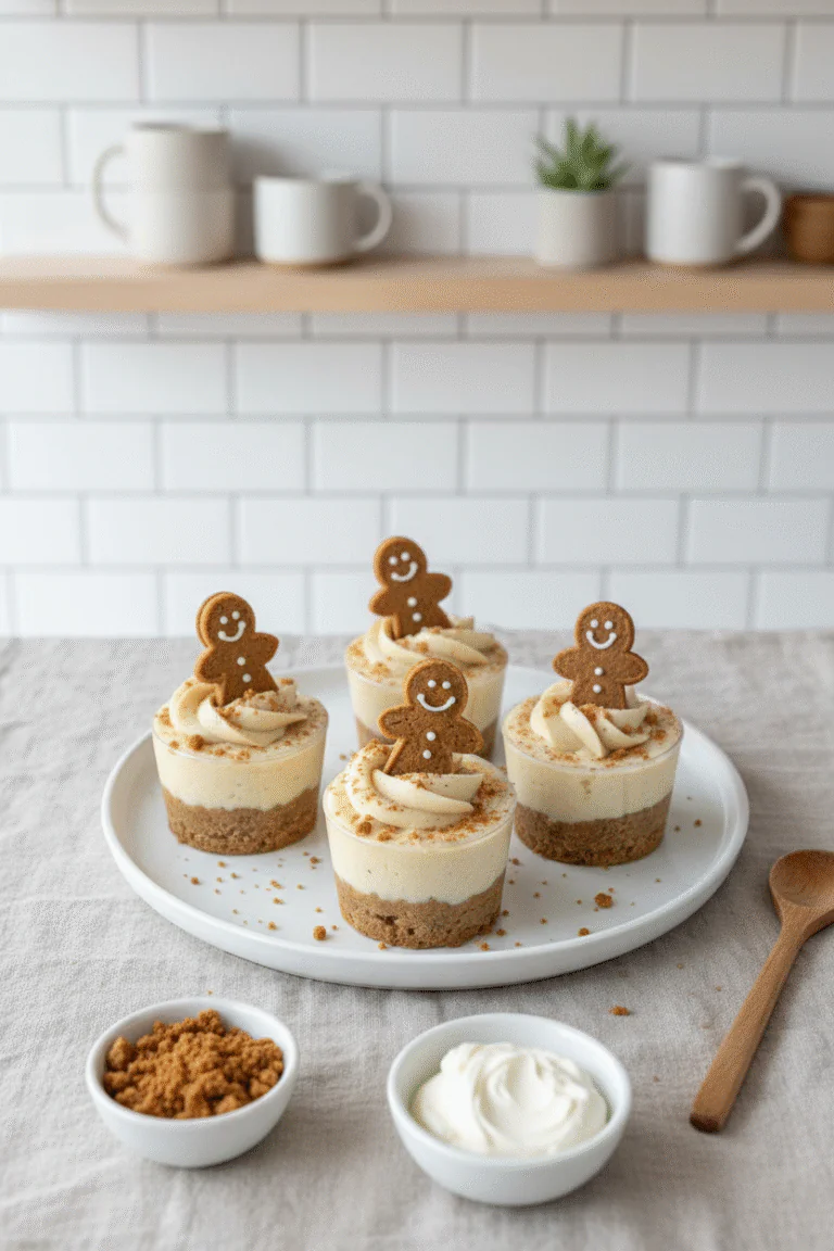 No-Bake Lebkuchen Käsekuchen im Glas – Das schnellste Weihnachts-Dessert rezept