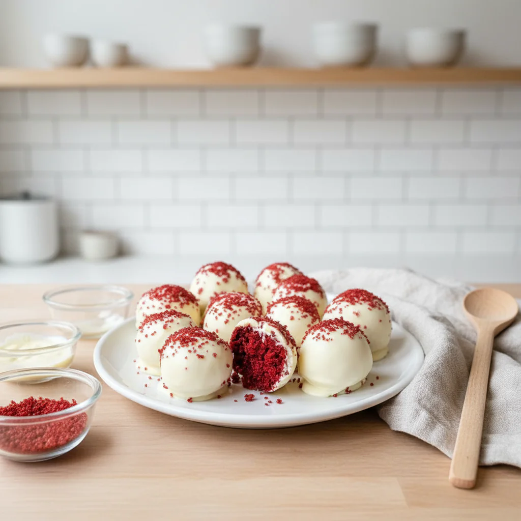 Red Velvet Cheesecake Bites Rezept – Die besten Käsekuchen-Kugeln für die Feiertage