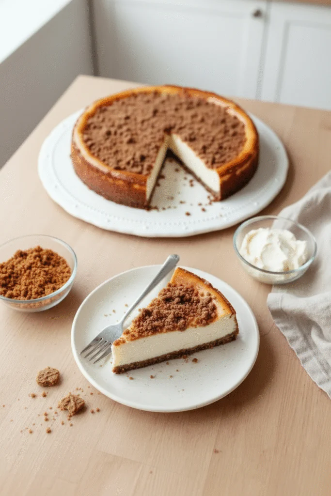 Spekulatius Käsekuchen Rezept – Weihnachtlich cremig mit Keksboden