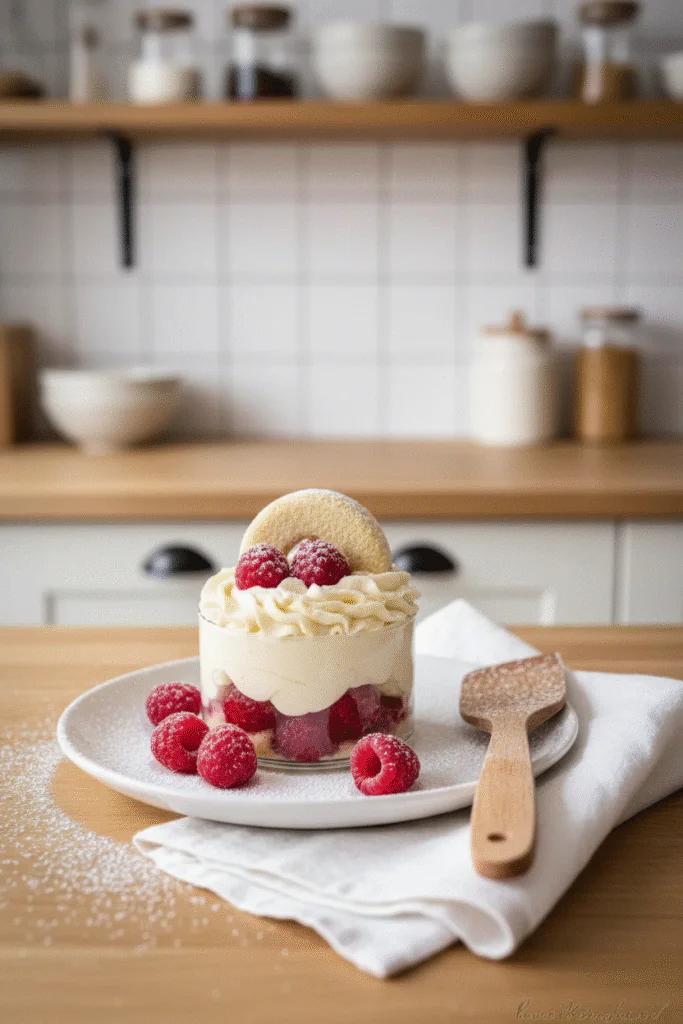 Vanillekipferl Dessert Rezept Einfach – Mit Himbeeren in 20 Min