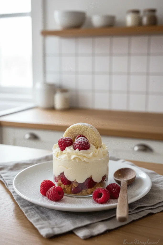 Vanillekipferl Dessert Rezept Einfach – Mit Himbeeren in 20 Min