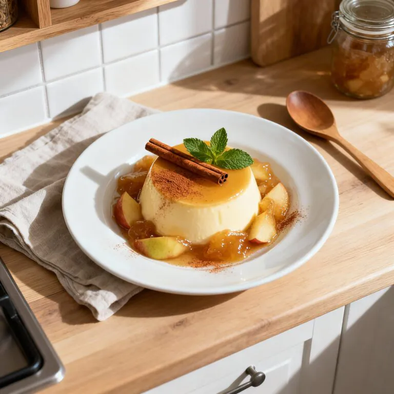 Zimt-Panna-Cotta mit Bratapfelkompott Rezept