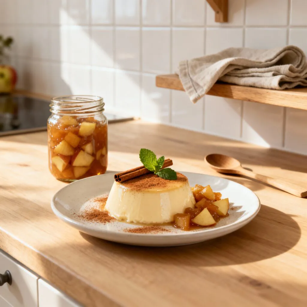 Zimt Panna Cotta mit Bratapfelkompott Rezept – Einfach & Himmlisch Lecker