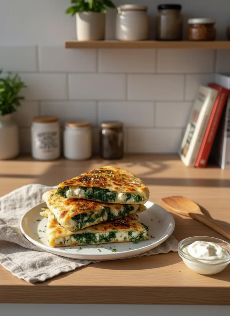 30 Minuten Spinat Feta Quesadillas Rezept – Schnell Vegetarisch Lecker