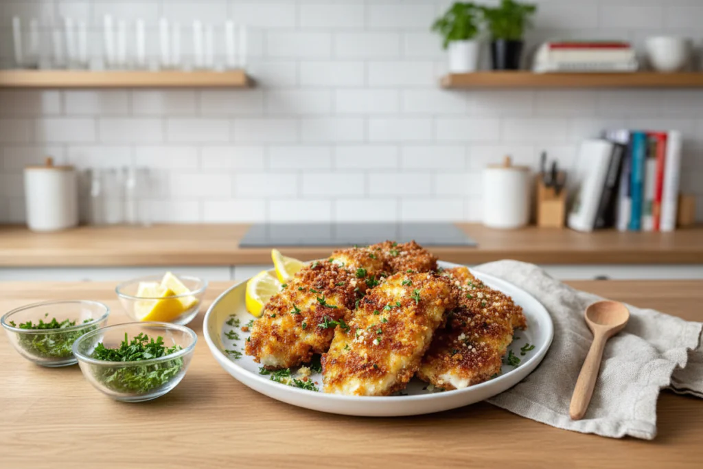 Airfryer Hähnchen mit Parmesan Kruste Rezept – Knusprig & einfach in 25 Minuten