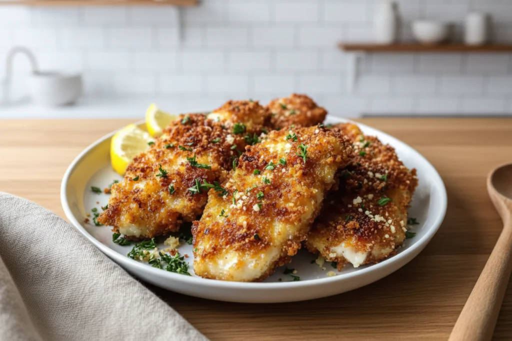 Airfryer Hähnchen mit Parmesan Kruste Rezept – Knusprig & einfach in 25 Minuten