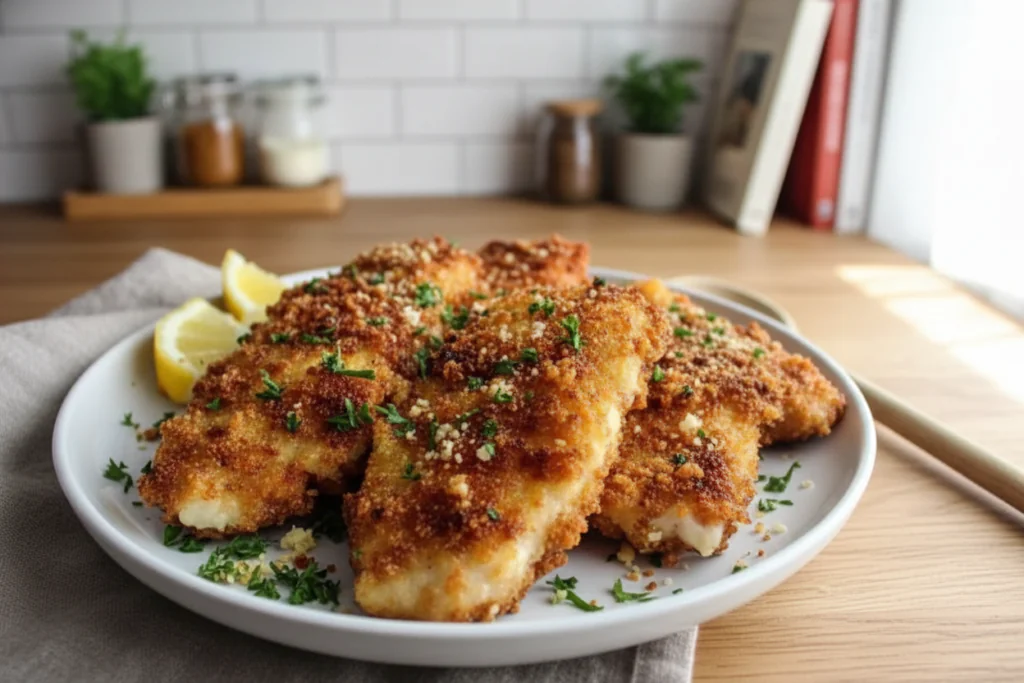 Airfryer Hähnchen mit Parmesan Kruste Rezept – Knusprig & einfach in 25 Minuten