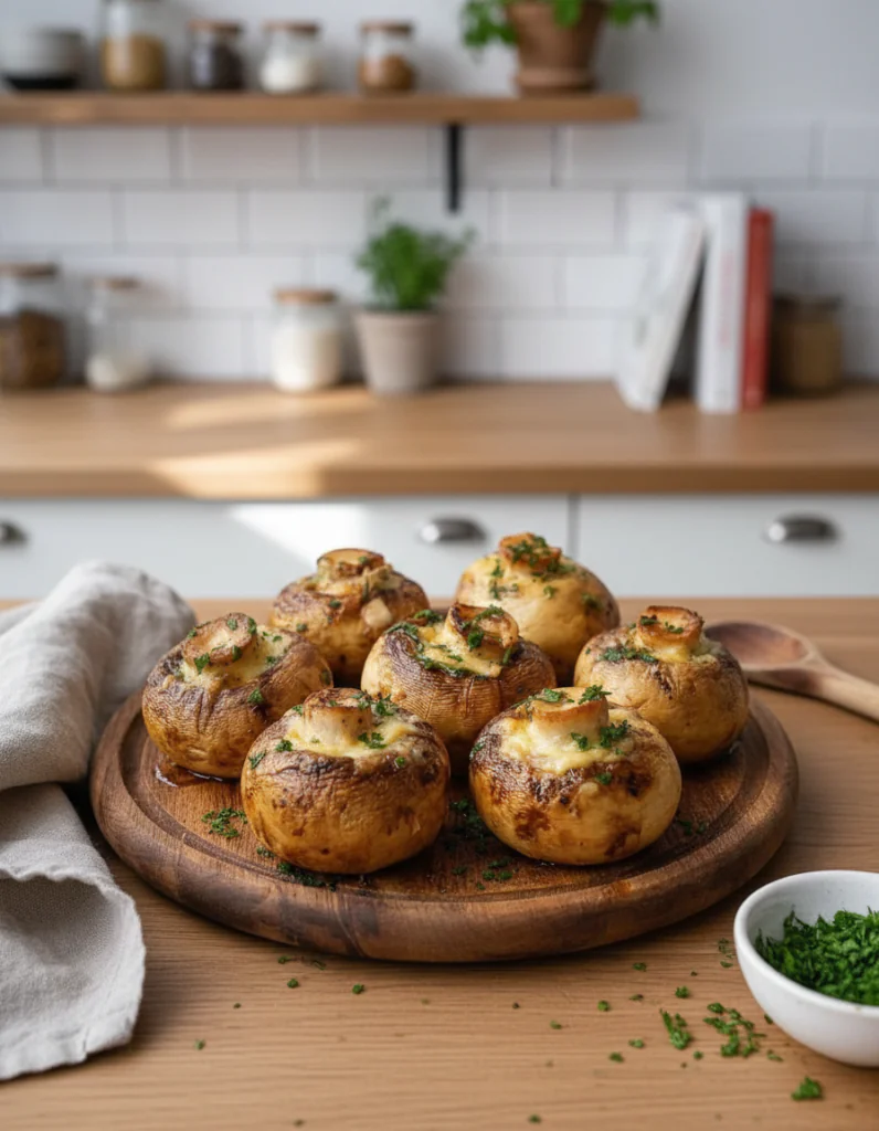 Champignons aus der Heißluftfritteuse Rezept – Knusprig & Aromatisch in 15 Minuten