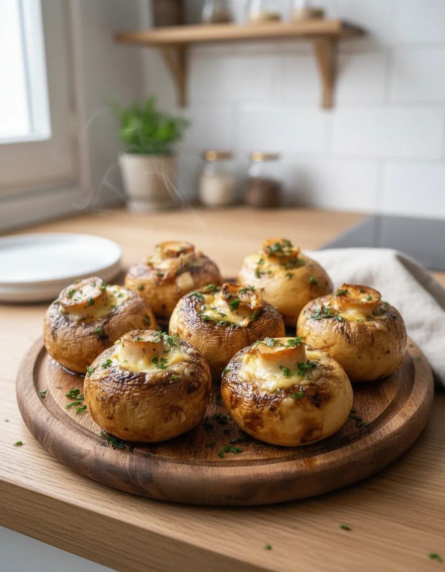 Champignons aus der Heißluftfritteuse Rezept – Knusprig & Aromatisch in 15 Minuten
