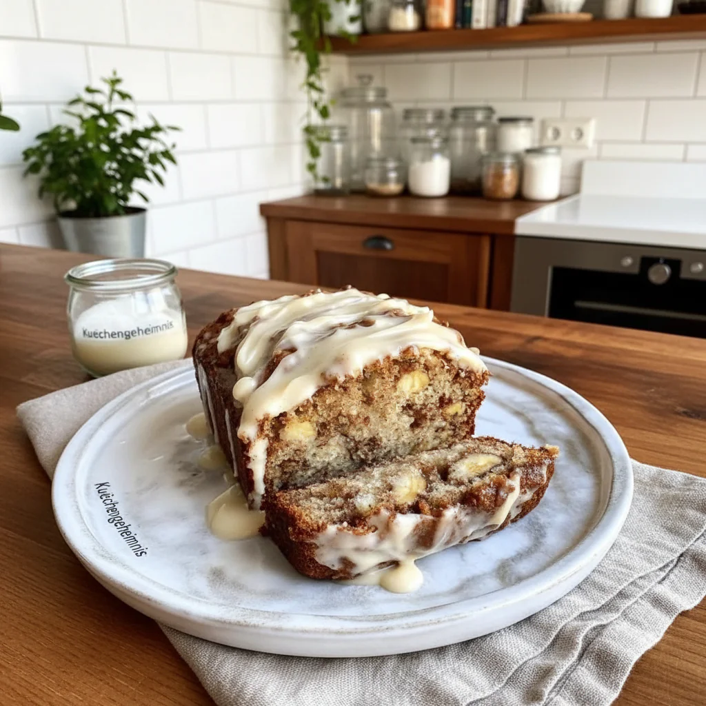 Cinnamon Roll Bananenbrot Rezept einfach – Zimtschnecken trifft Banane in 60 Min