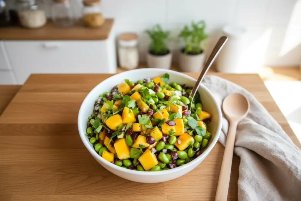 Edamame Mango Salat Rezept
