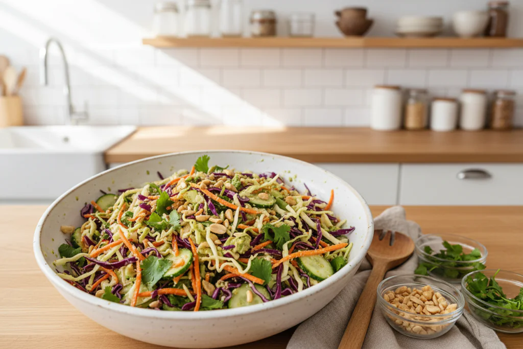 Erdnuss Knusper Salat Rezept – Einfach Lecker in 20 Min