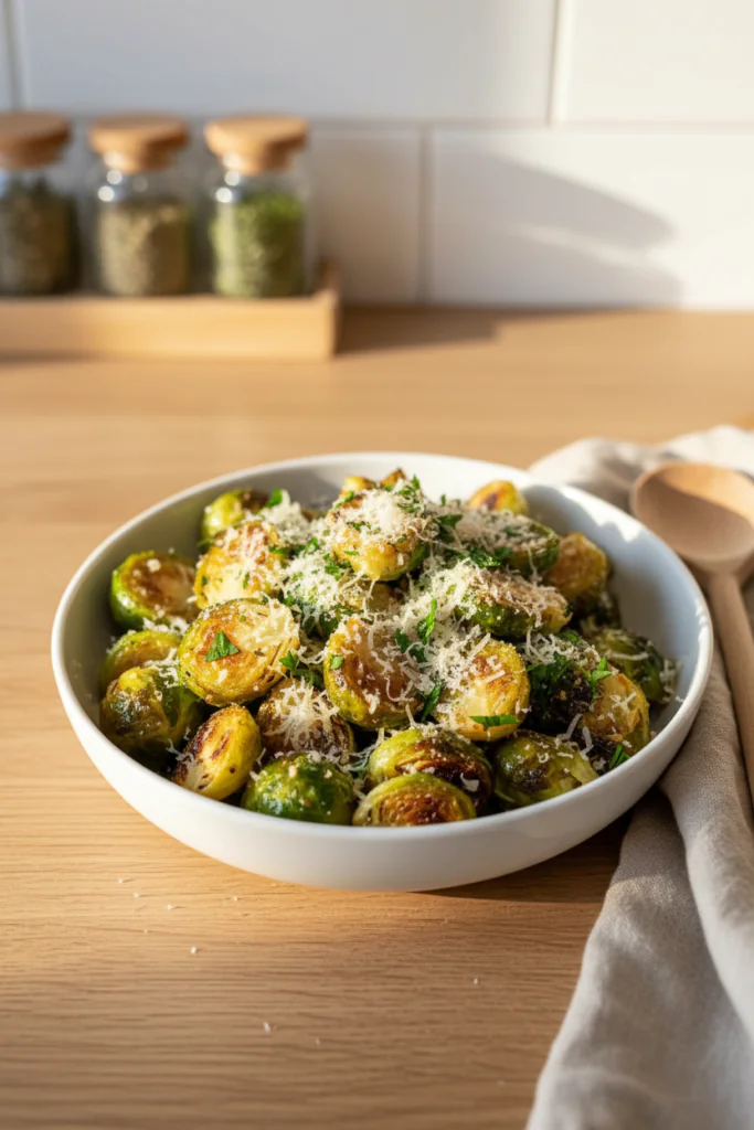 Gebratener Rosenkohl mit Parmesan – Schnell & Lecker Rezept