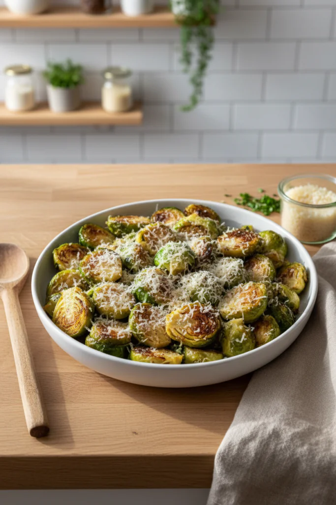 Gebratener Rosenkohl mit Parmesan – Schnell & Lecker Rezept