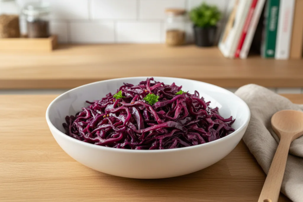 Gebratener Rotkohl mit Apfel und Zwiebeln Rezept – Perfekt Zart