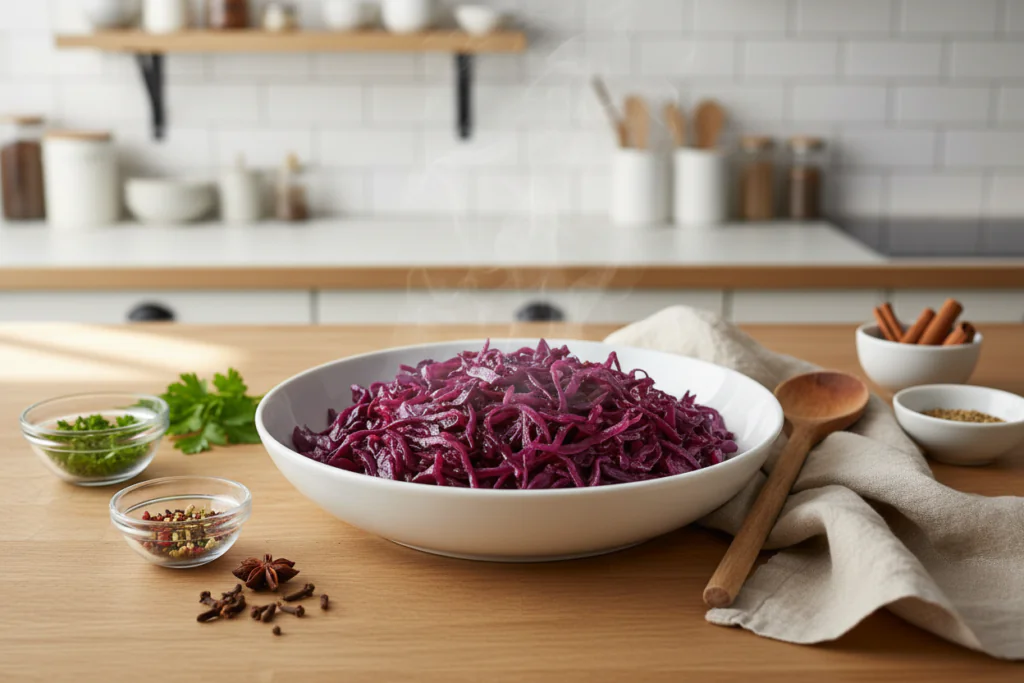 Gebratener Rotkohl mit Apfel und Zwiebeln Rezept – Perfekt Zart