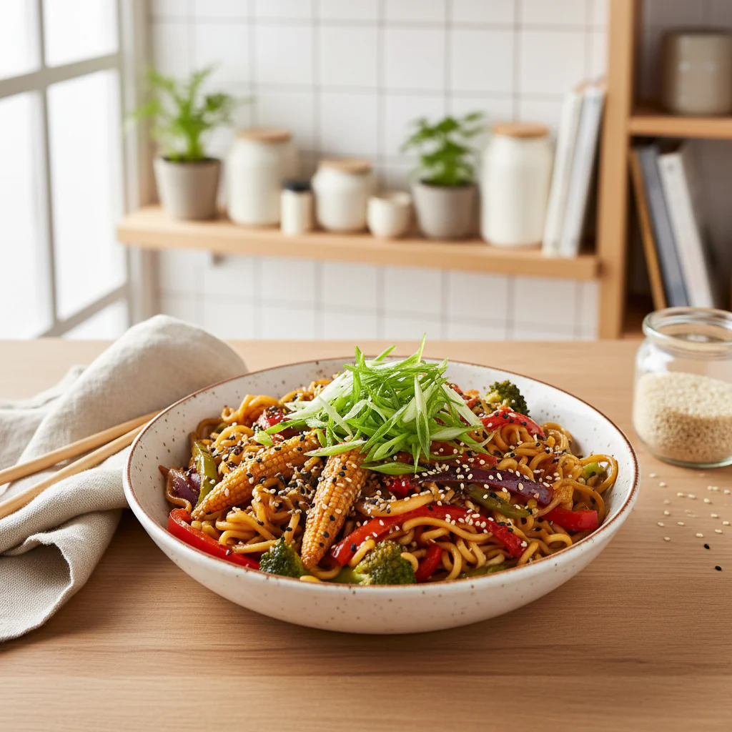 Hähnchen Teriyaki Nudeln Rezept – Schnell Einfach & Lecker 30 Min