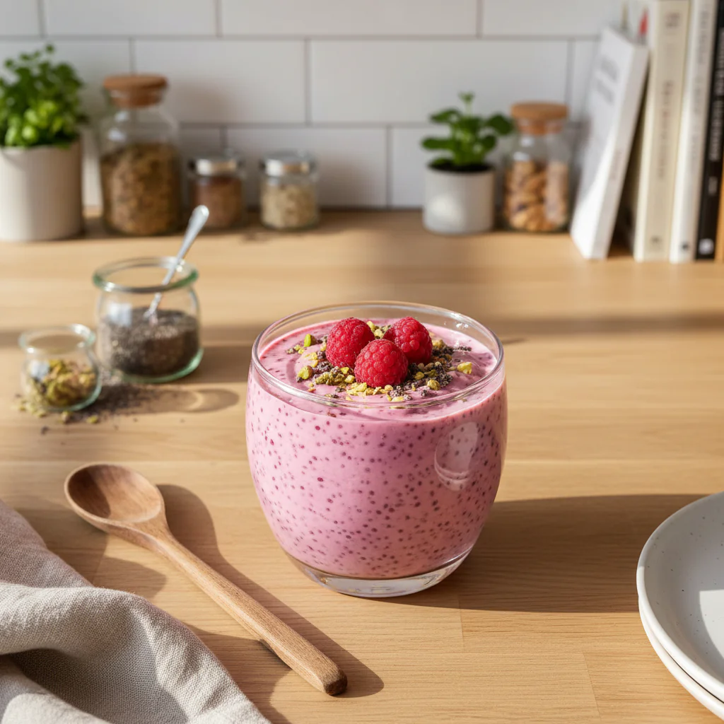 Himbeer Chia Pudding Rezept – Fruchtig, Cremig & Voller Vitamine