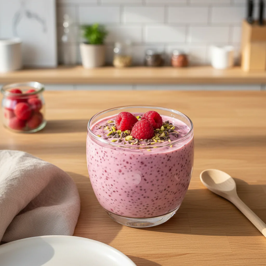 Himbeer Chia Pudding Rezept – Fruchtig, Cremig & Voller Vitamine