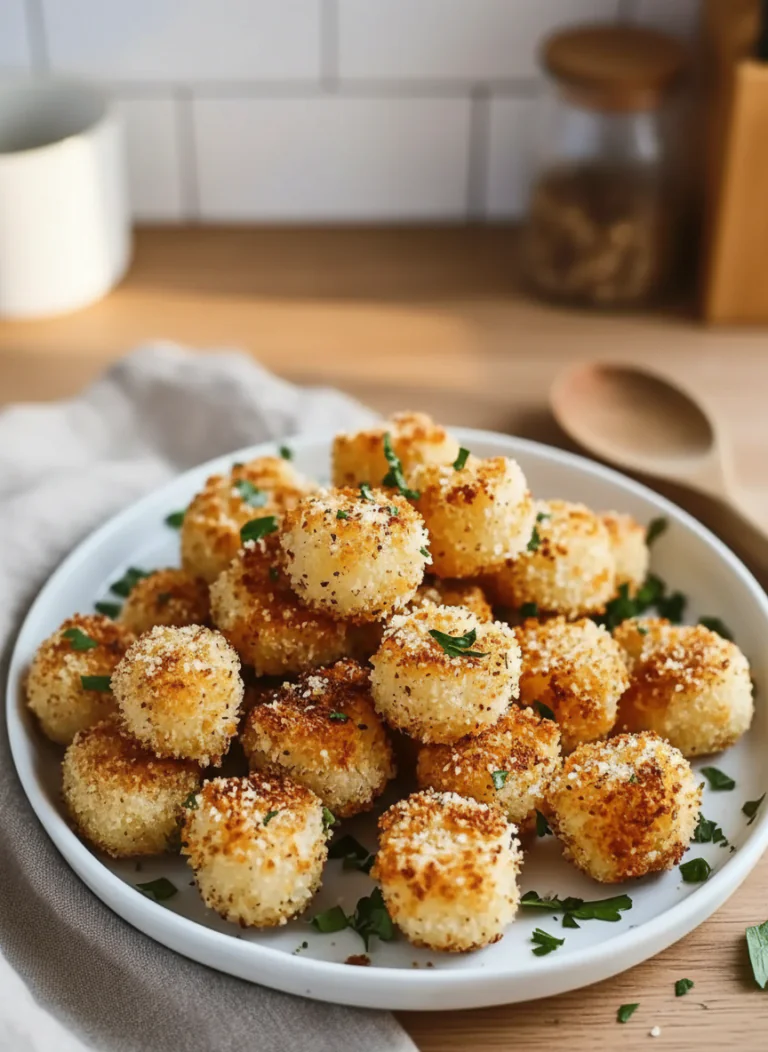Knusprige Airfryer Knoblauch Parmesan Hähnchenbites Rezept – Lecker in 22 Minuten