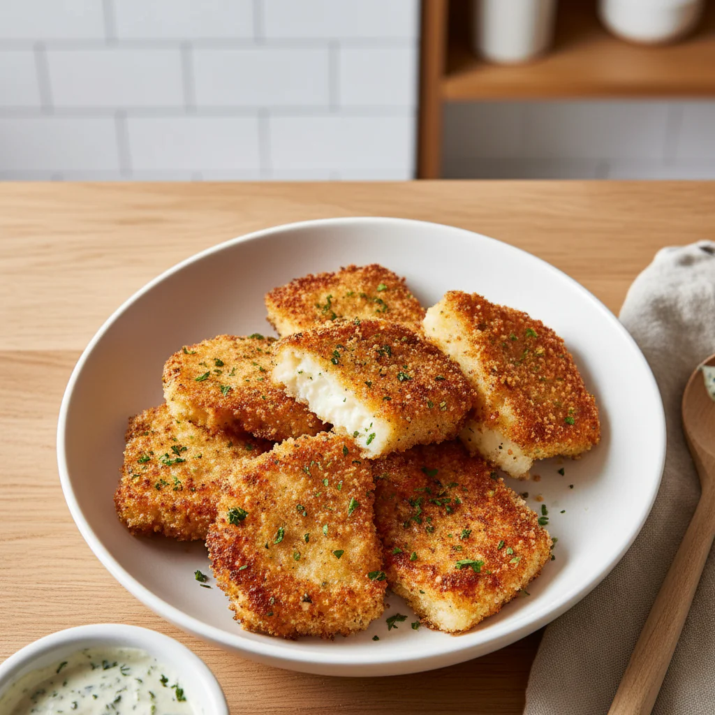 Knusprige Kohlrabi Airfryer Schnitzel Rezept – Vegetarisch einfach in 38 Minuten