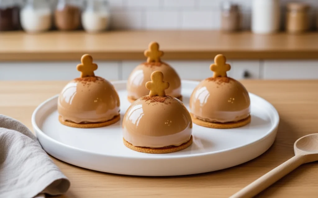 Lebkuchen Latte Mousse Domes Rezept