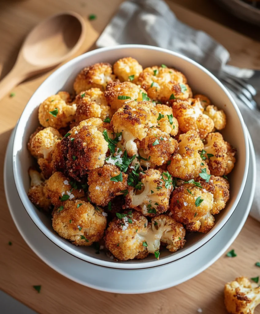 Panierter Blumenkohl Airfryer Rezept einfach