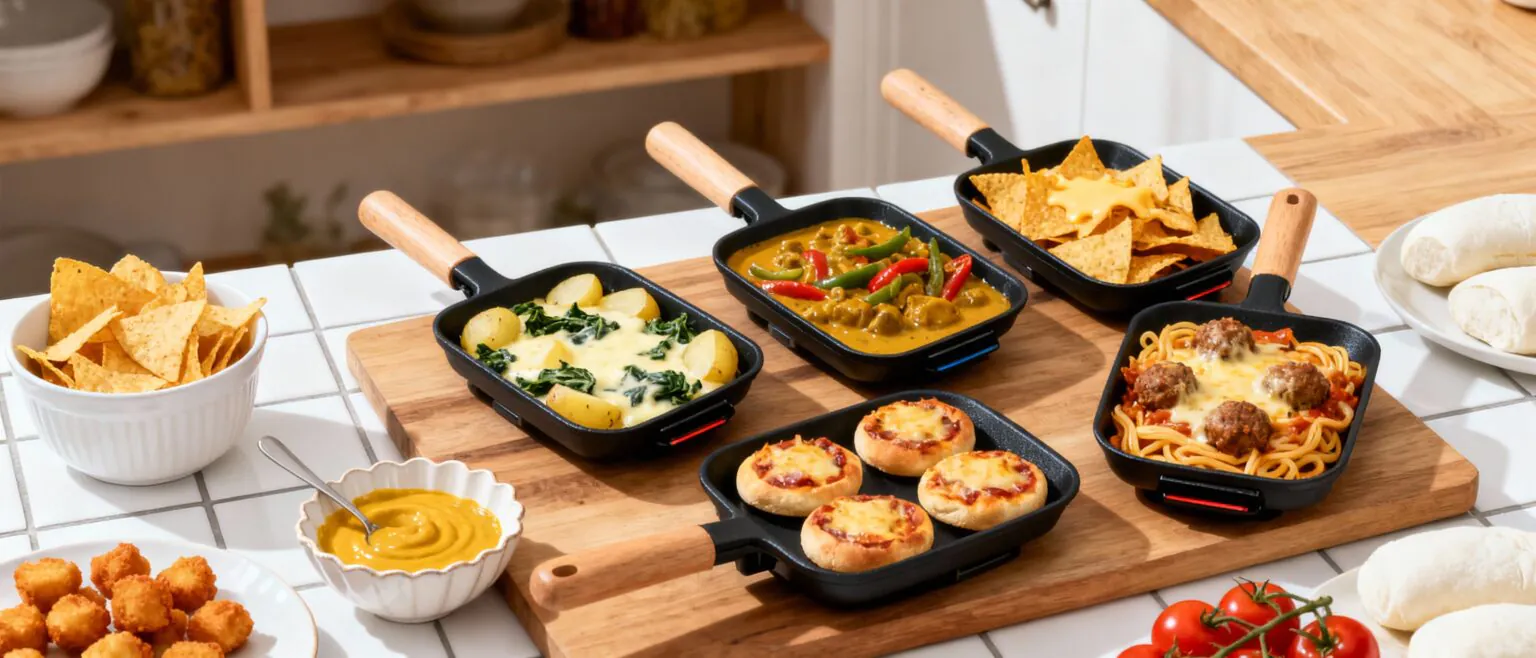 Raclette Rezepte – Kreative Ideen für Weihnachten & Silvester: Pizza, Pasta & Saucen