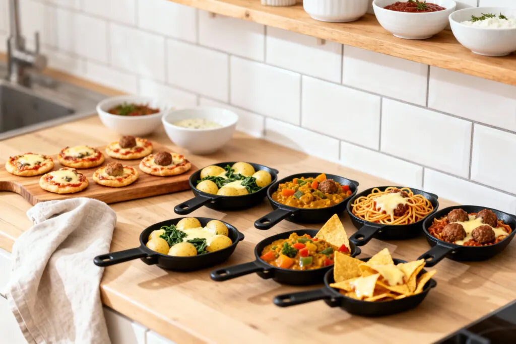 Raclette Rezepte – Kreative Ideen für Weihnachten & Silvester: Pizza, Pasta & Saucen