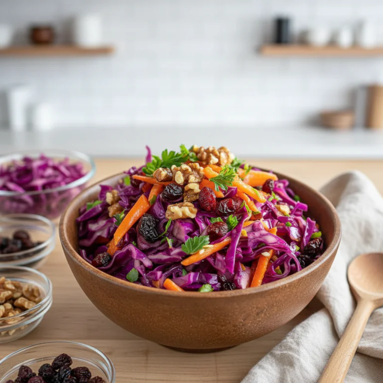 Rotkohl Apfel Karotten Salat Rezept – Gesunde Rohkost Schnell Gemacht