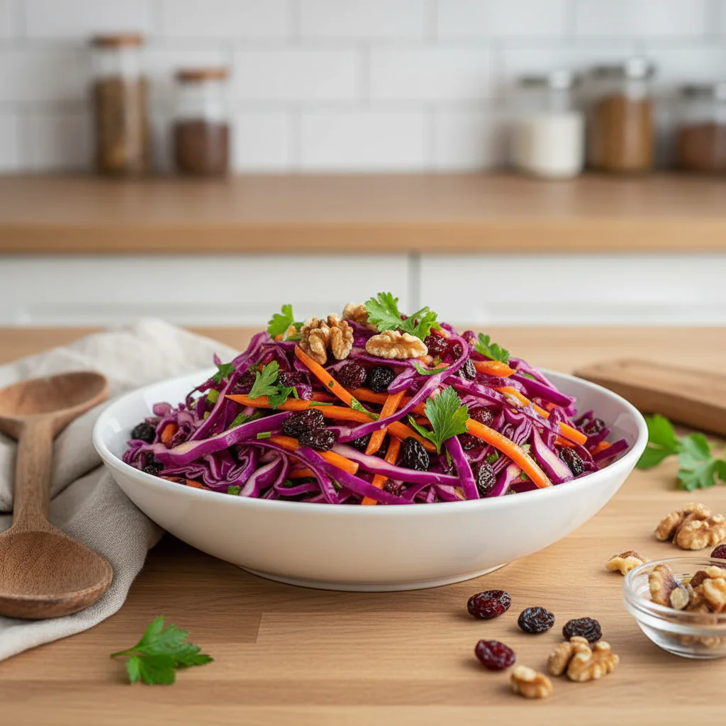 Rotkohl Apfel Karotten Salat Rezept – Gesunde Rohkost Schnell Gemacht